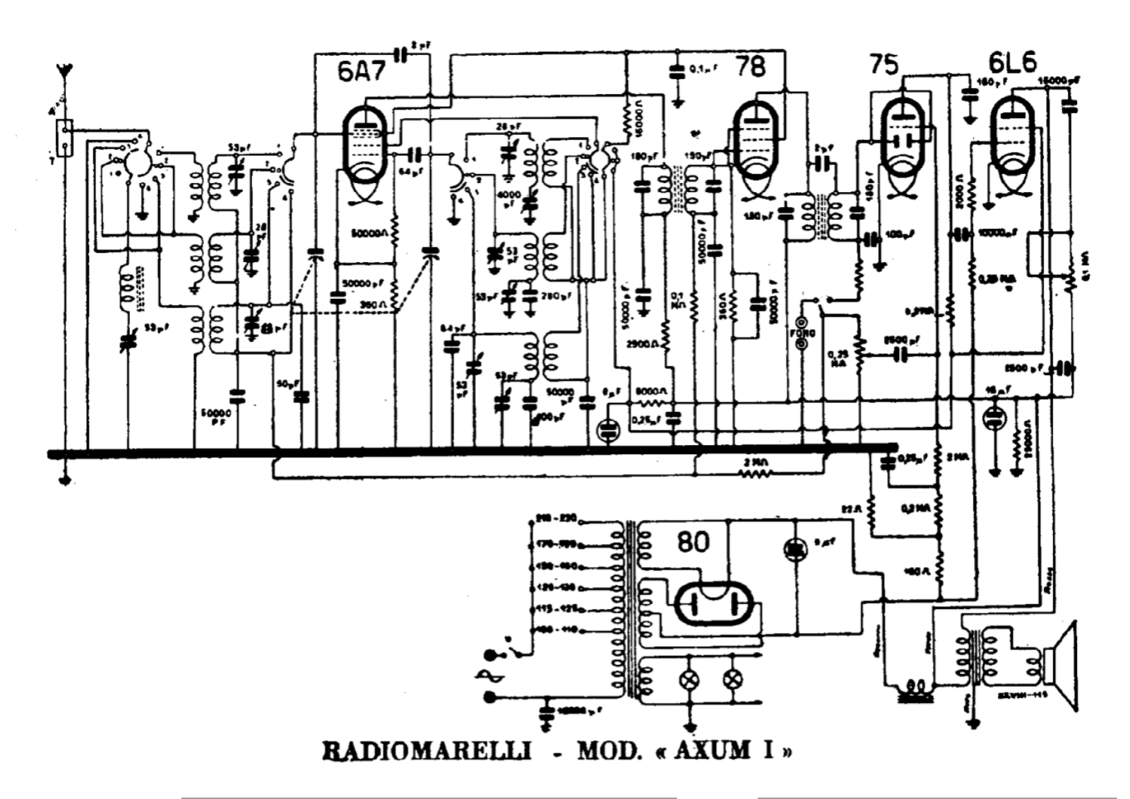 Radiomarelli axum i schematic