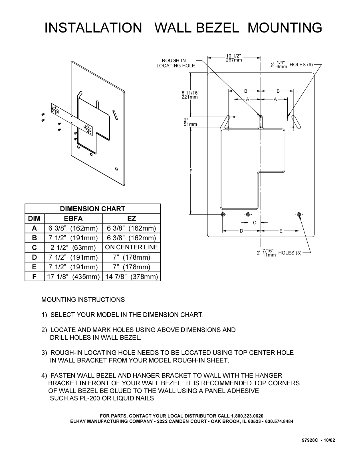 Elkay RP2130 Installation  Manual