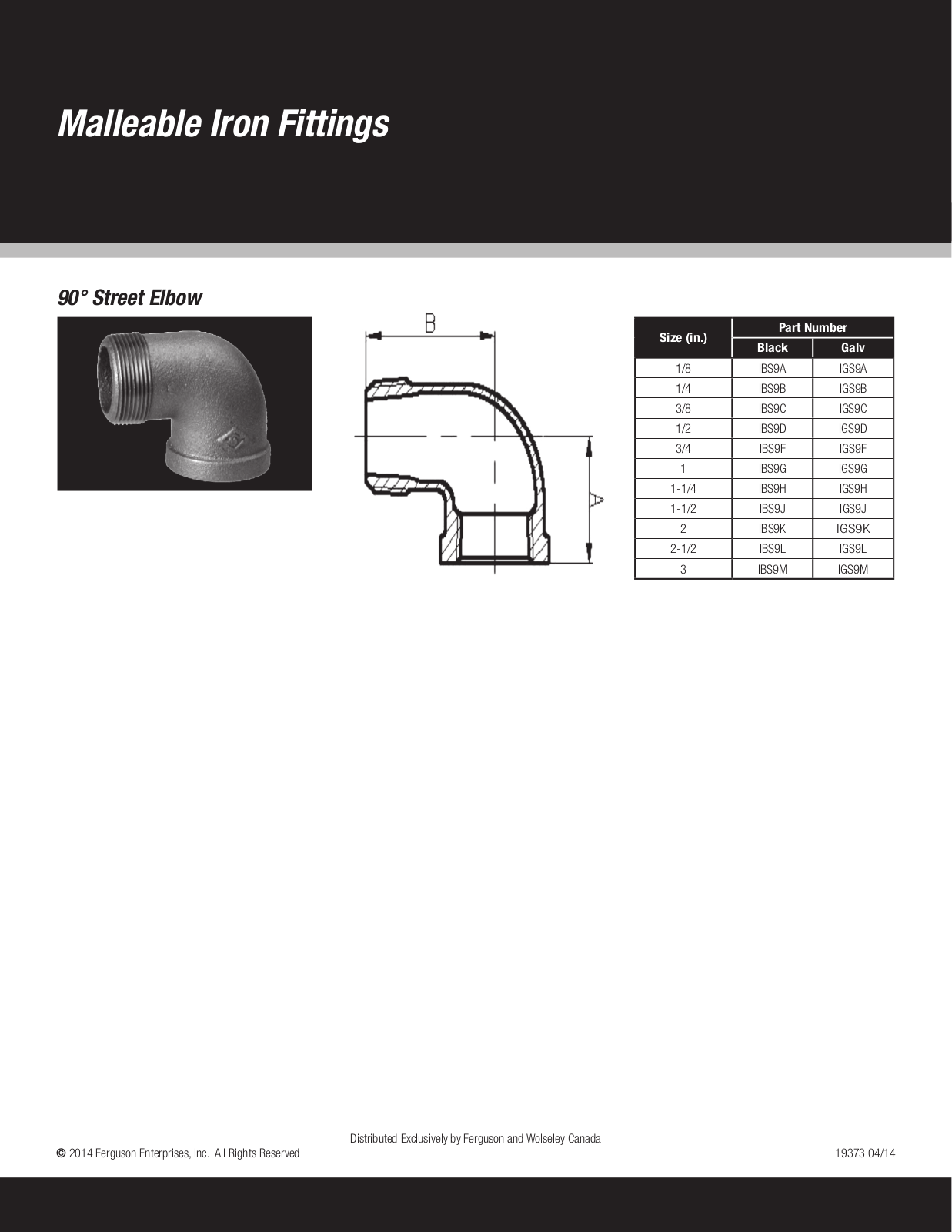 Ferguson Enterprises IBS9A, IGS9A, IBS9B, IGS9B, IBS9C User Manual