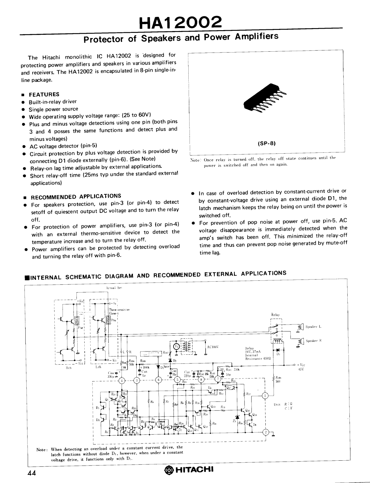 HIT HA12002 Datasheet