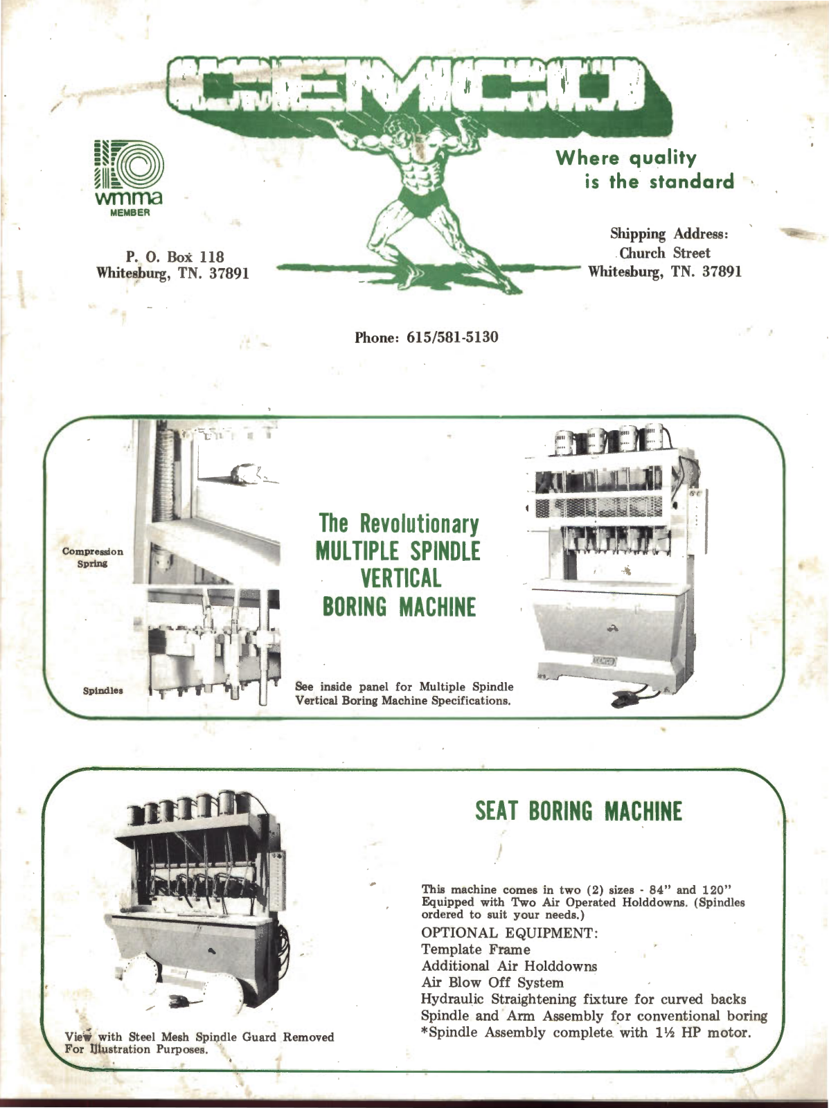 CEMCO Multiple Spindle Borers Boring Machines - ManualMachine.com