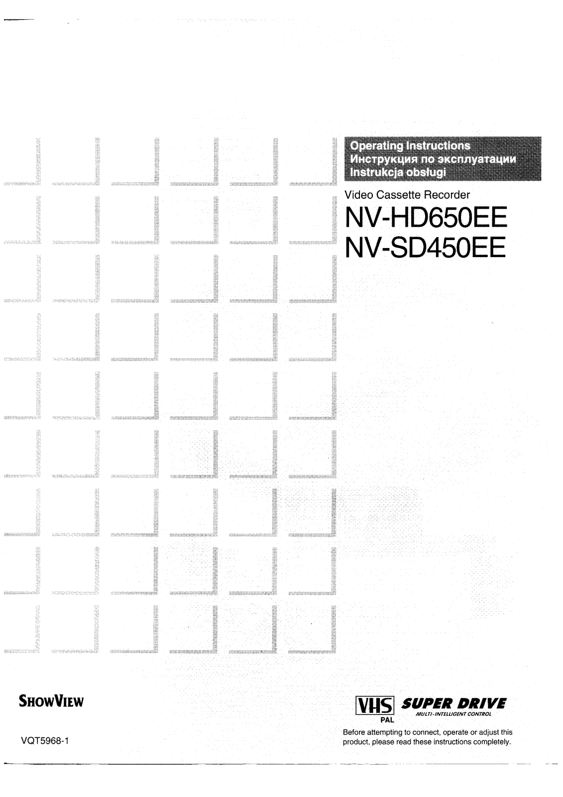 Panasonic NV-SD450EE User Manual