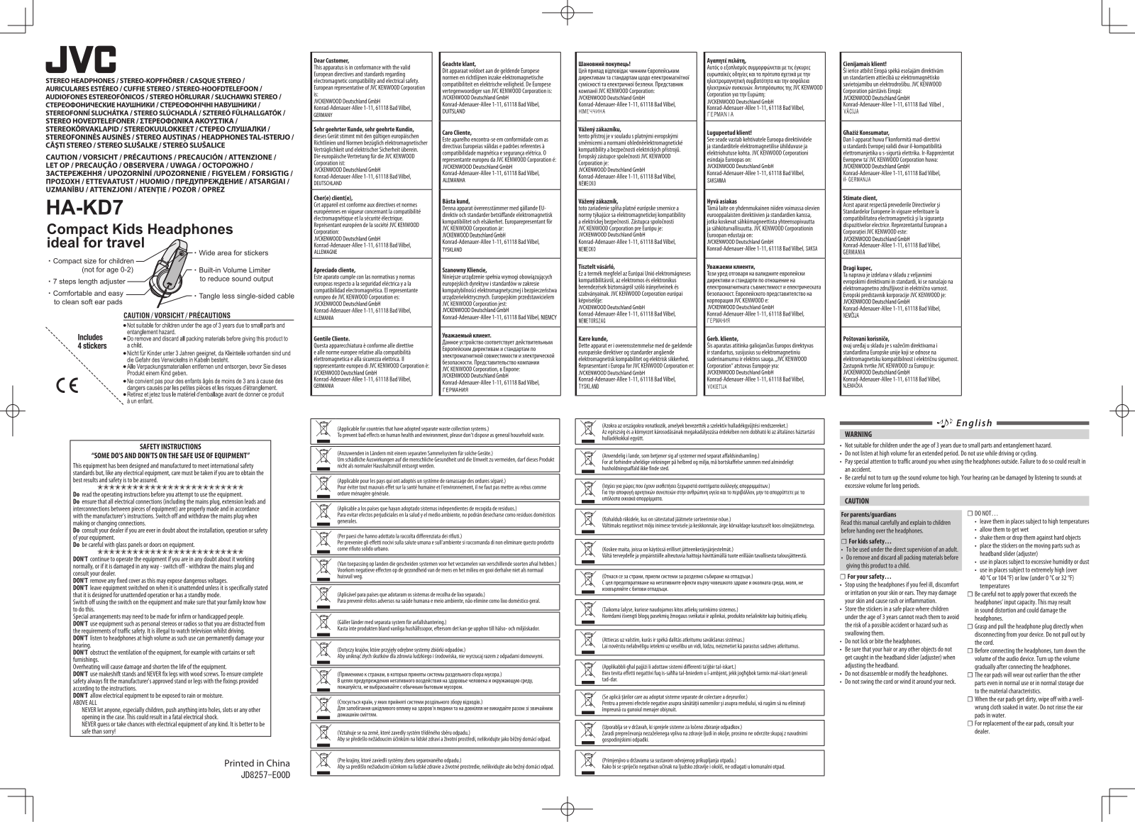 JVC HA-KD7 User manual