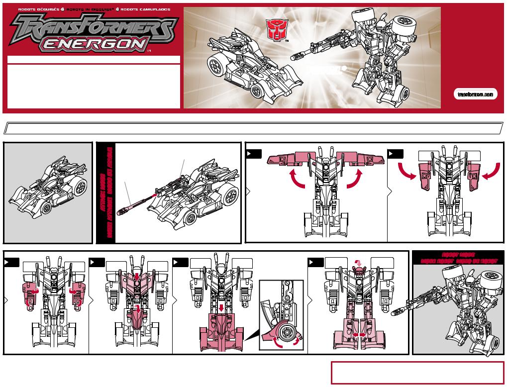 HASBRO Transformers Energon Prowl User Manual