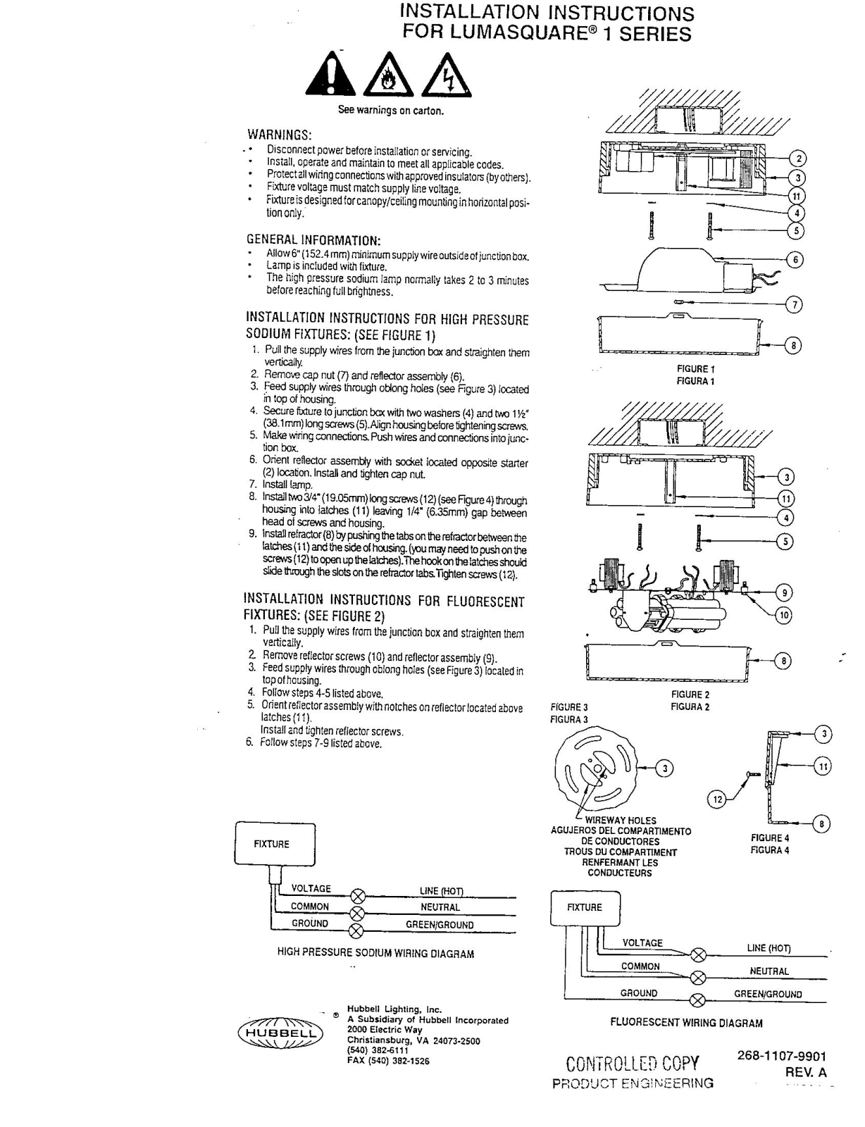 Hubbell Lighting NRG-400 User Manual