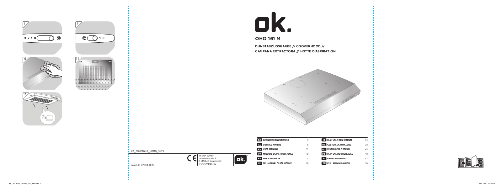 OK OHO 161 M User Manual