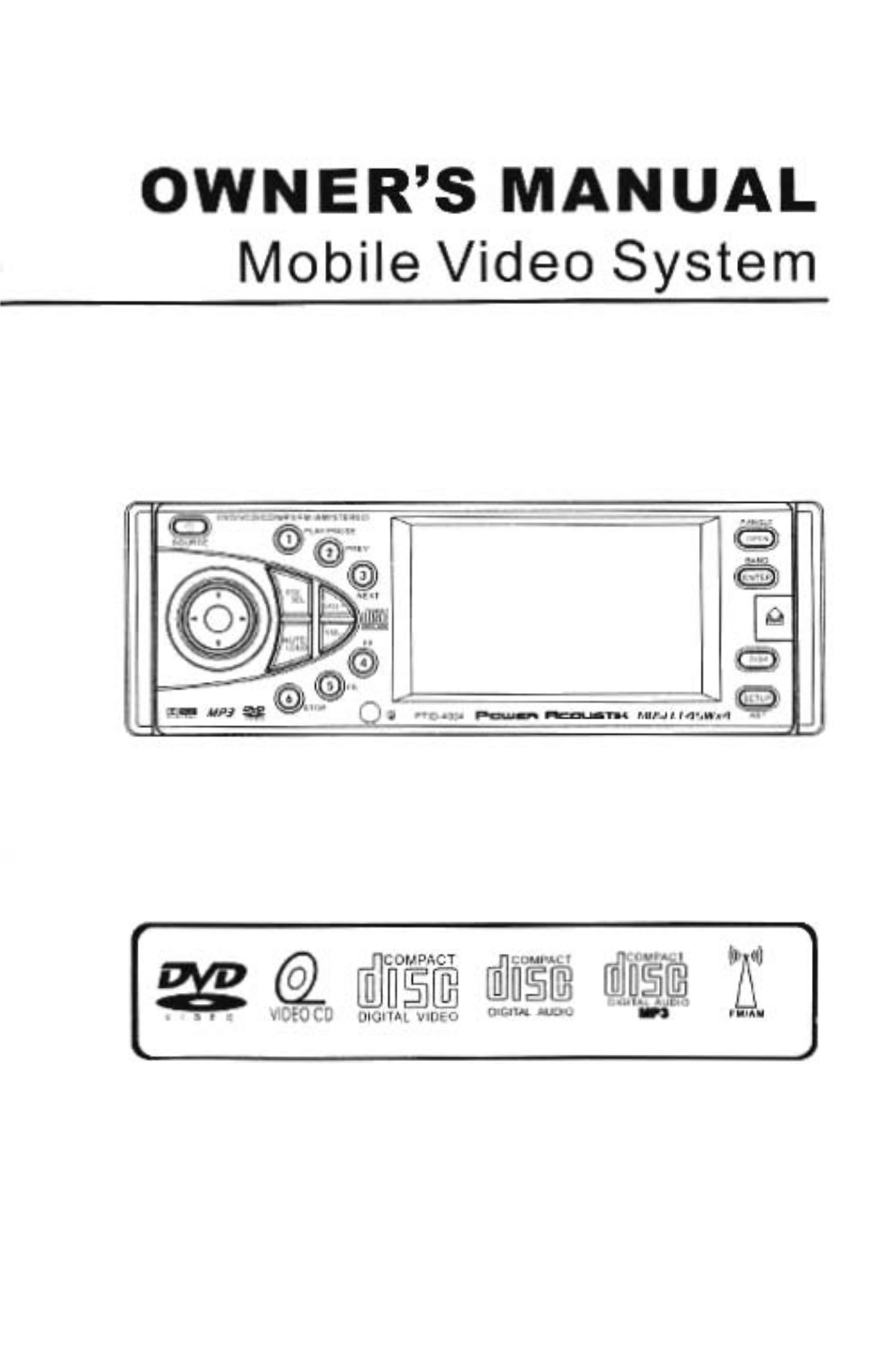 Power acoustik PTID-4004 User Manual