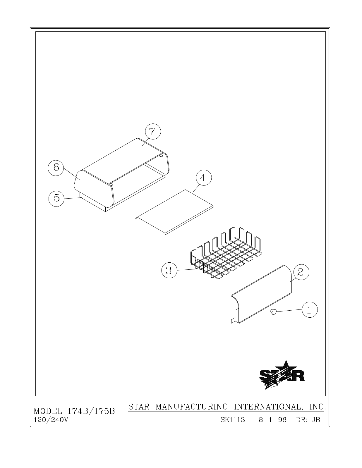 Star 174B Parts Manual