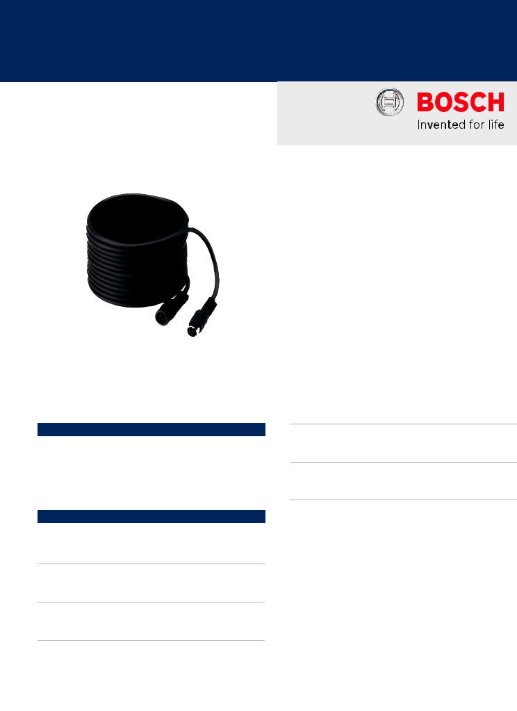 Bosch LBB4116-05 Specsheet