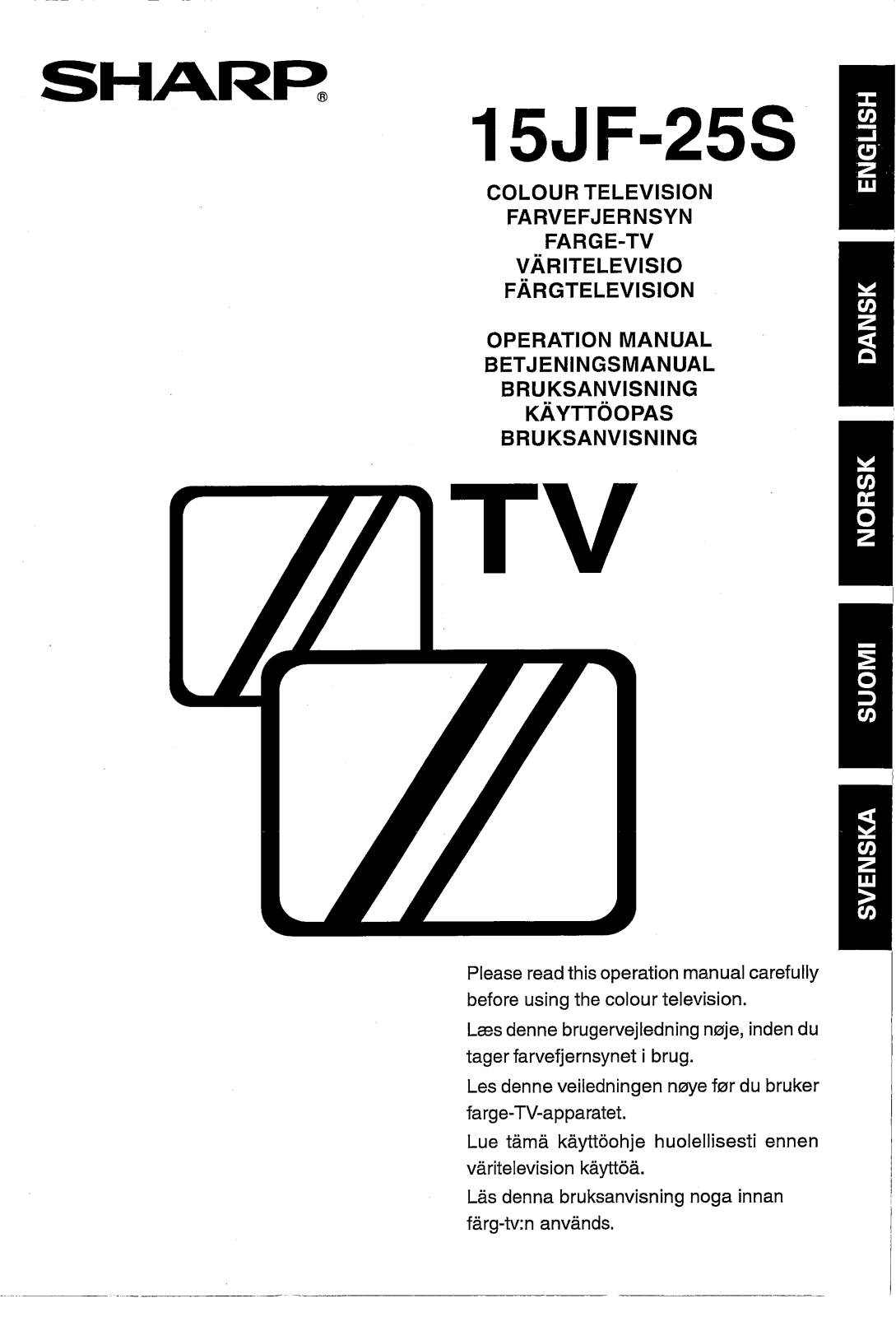 Sharp 15JF-25S User Manual