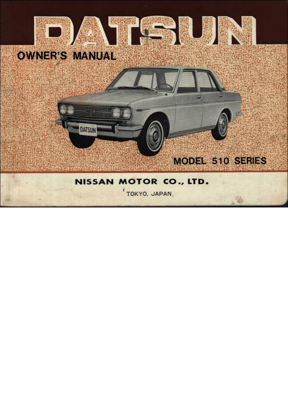 Nissan Bluebird 1968 User Manual