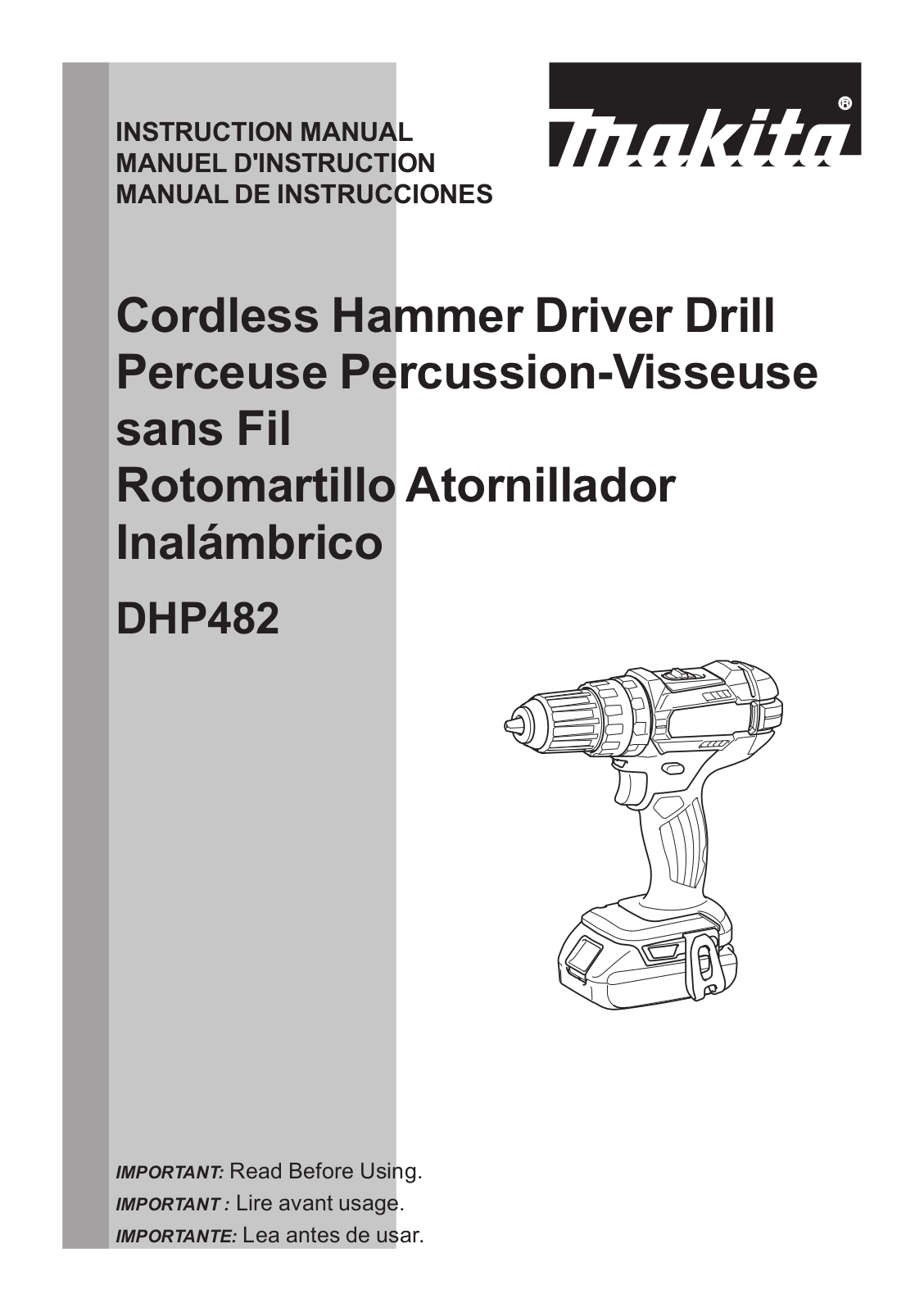 Makita DHP482RFE3, DHP482RMJ User Manual