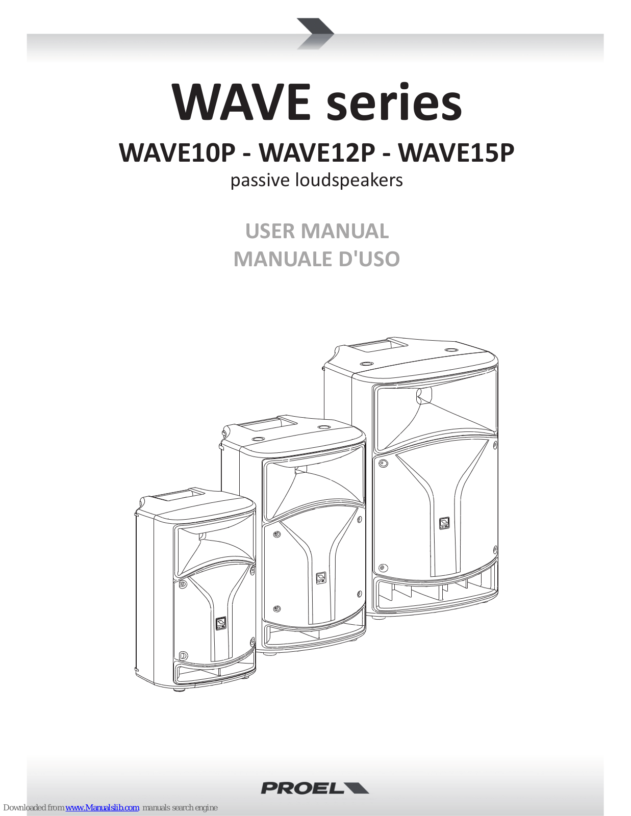 PROEL WAVE10P, WAVE12P, WAVE15P User Manual