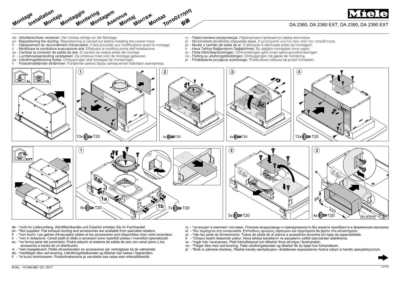 Miele DA2390 Installation Guide