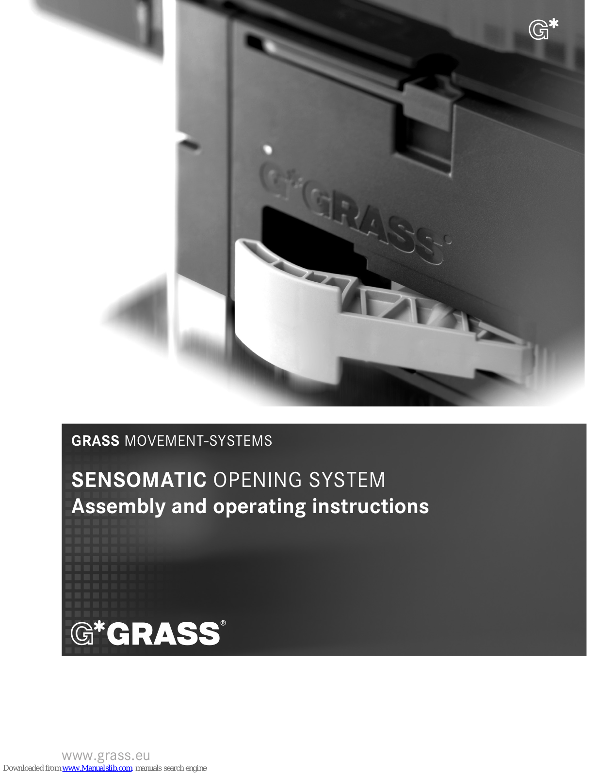 GRASS SENSOMATIC Assembly And Operating Instructions Manual