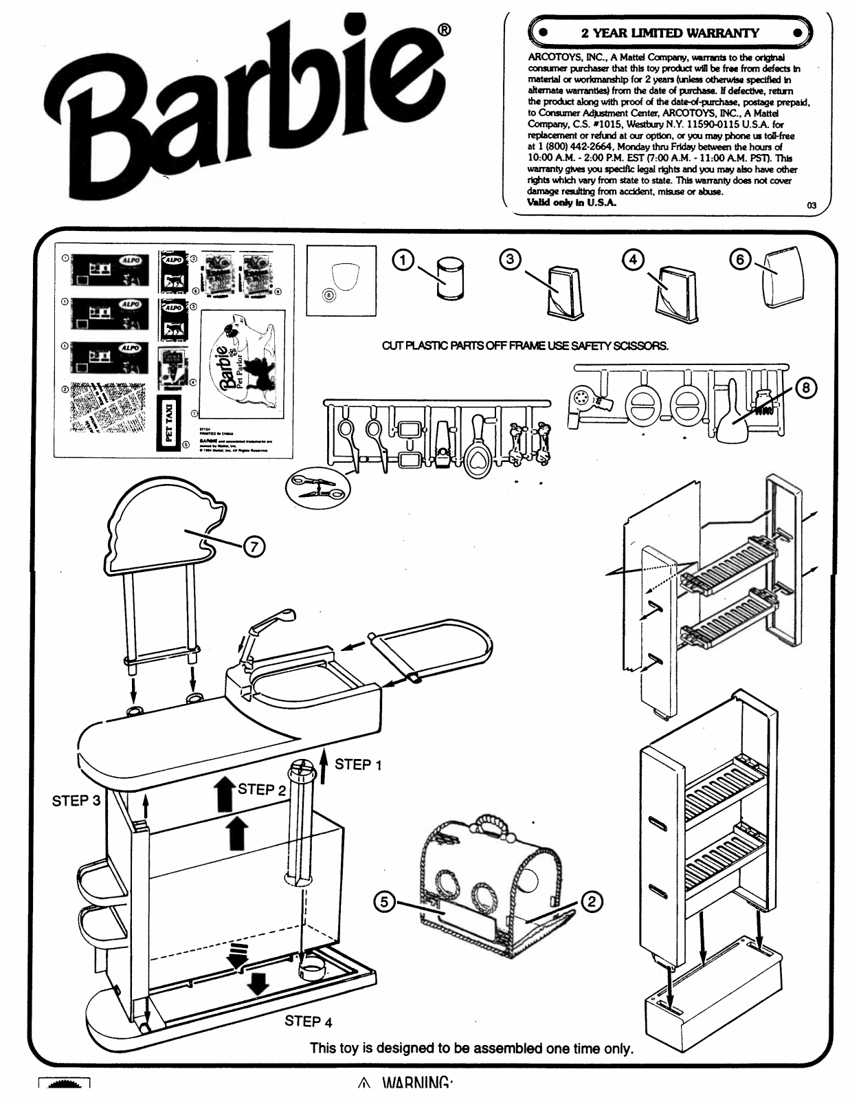 Fisher-Price 67154 Instruction Sheet