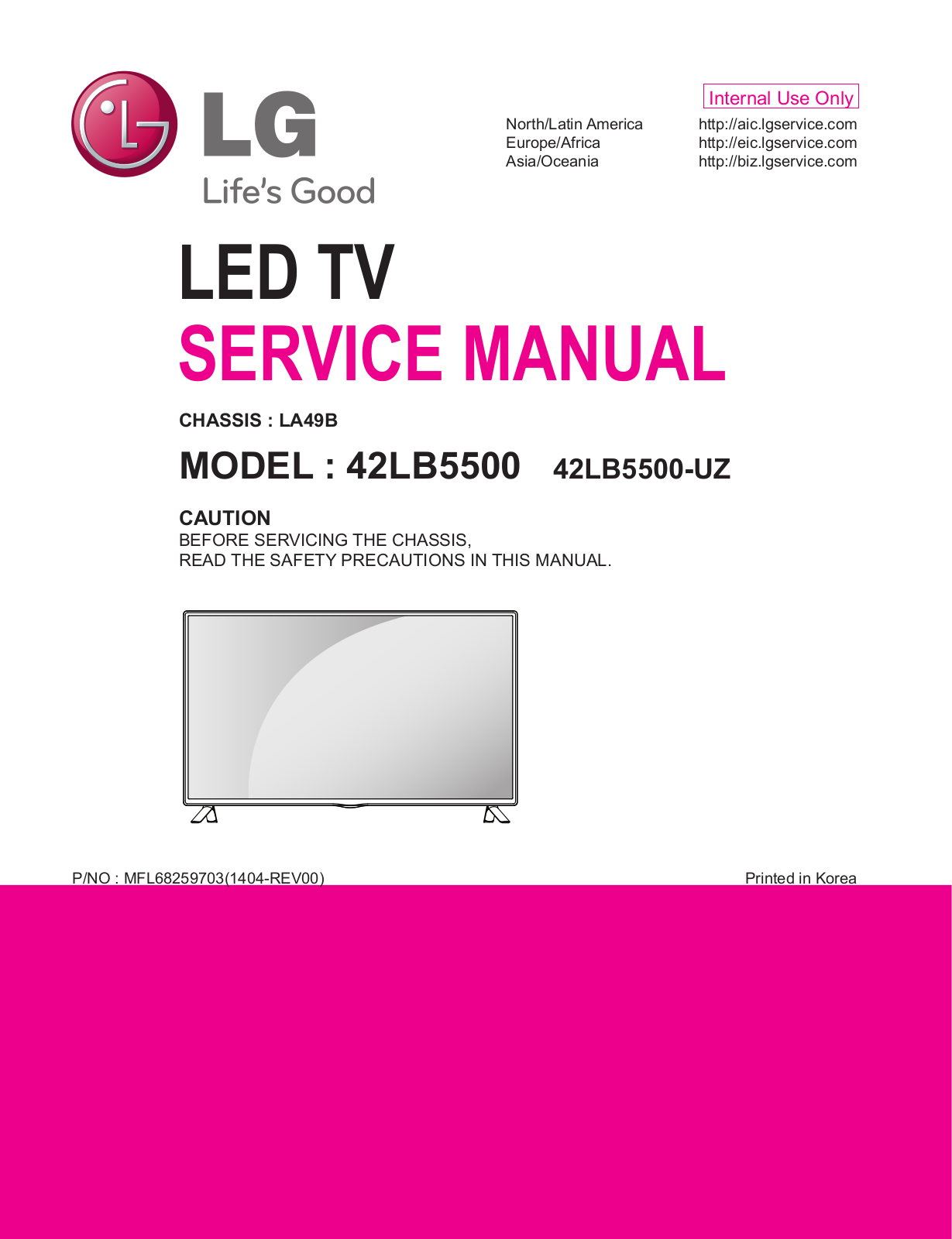 LG 42LB5500 Schematic