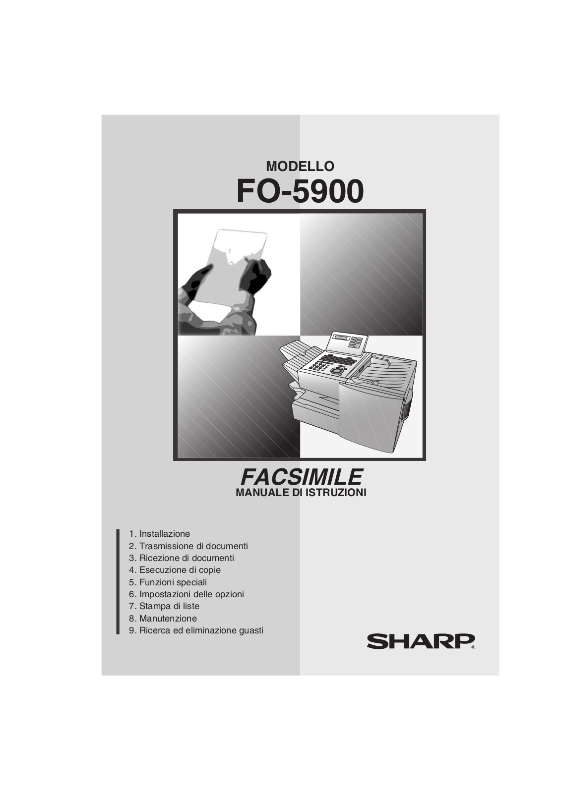 SHARP FO-5900 User Manual