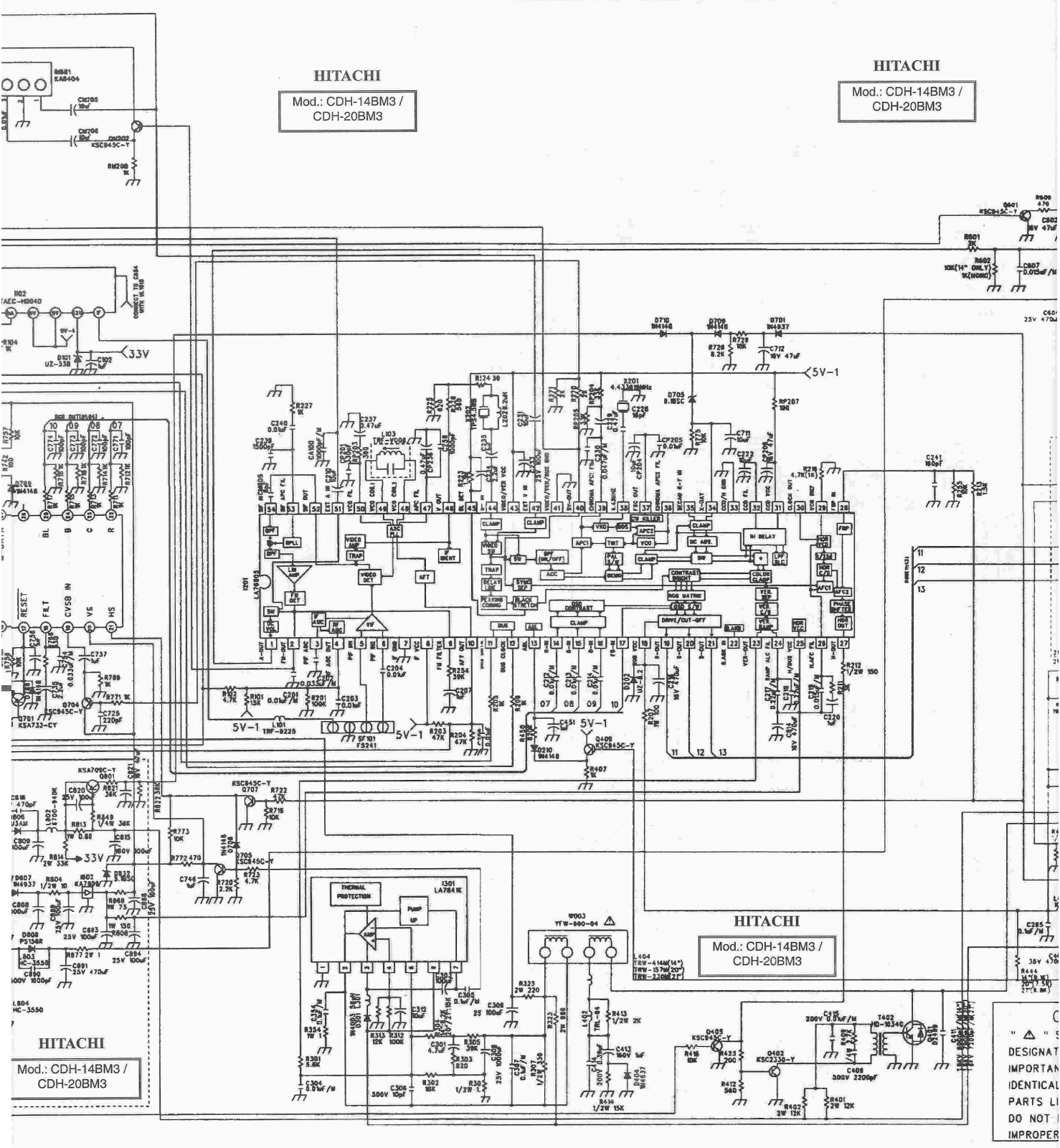 HITACHI CDH 20BM3 Service Manual