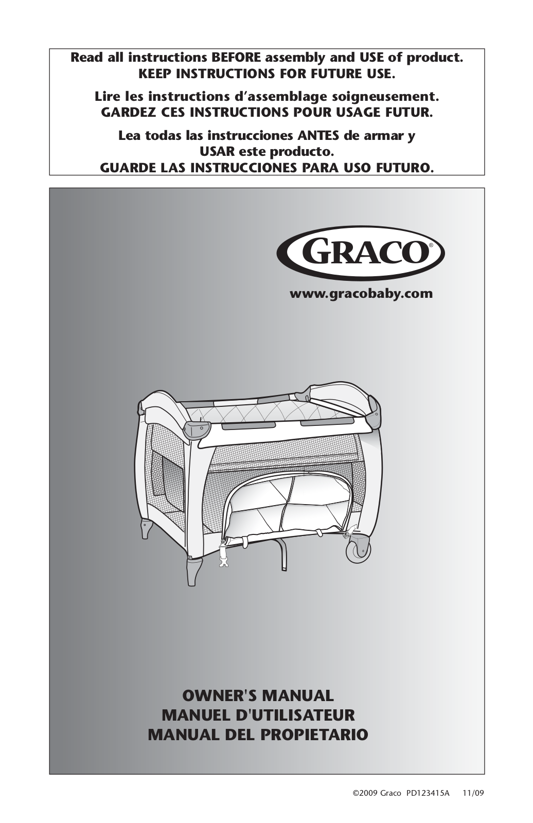 Graco PD123415A User Manual