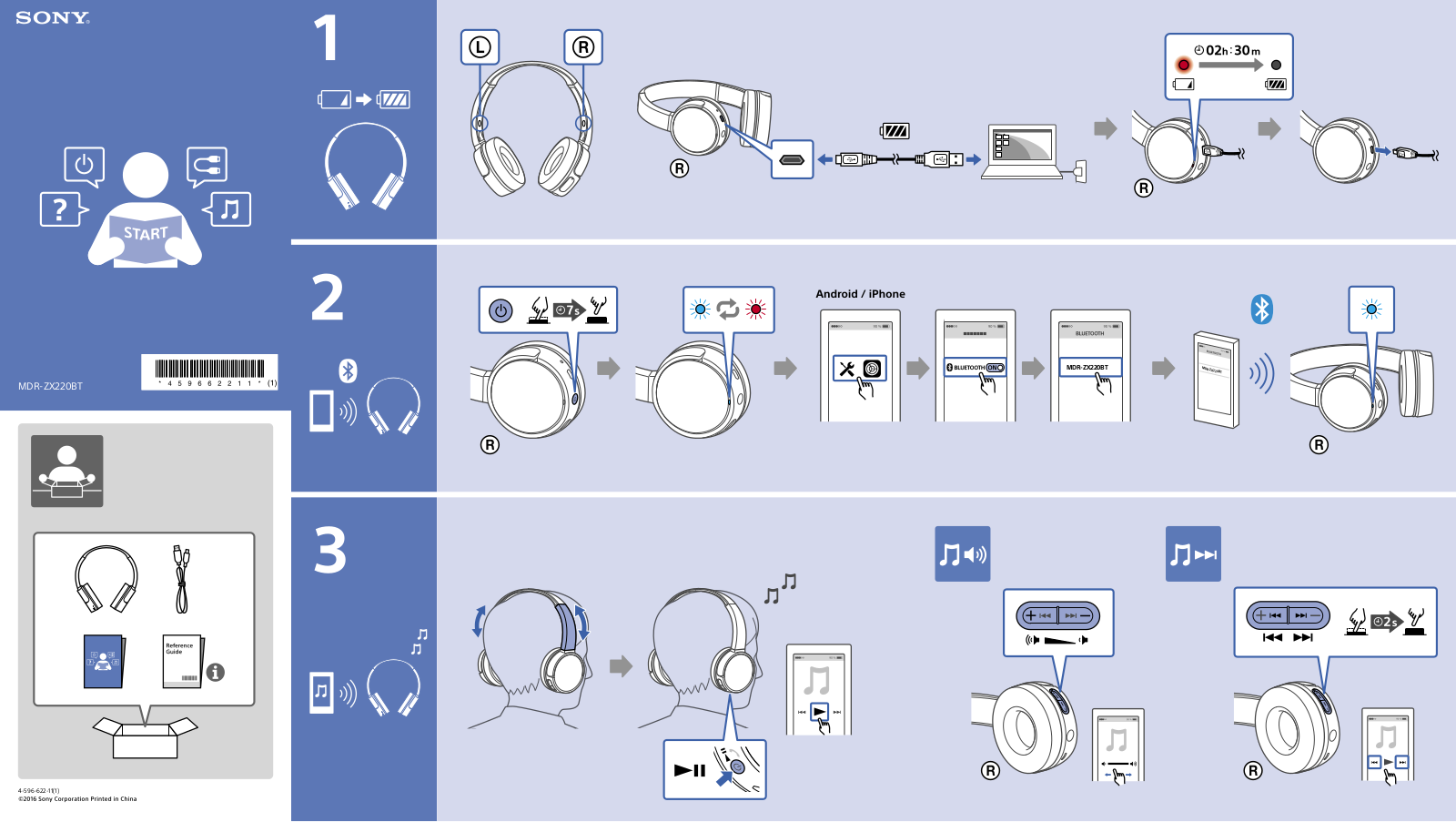 Sony MDR-ZX220BT User Manual