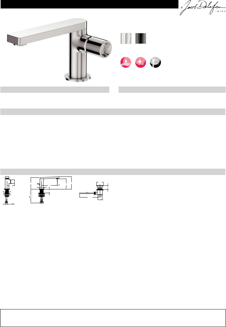 Jacob Delafon COMPOSED E73050-CP, COMPOSED E73050-TT Datasheet