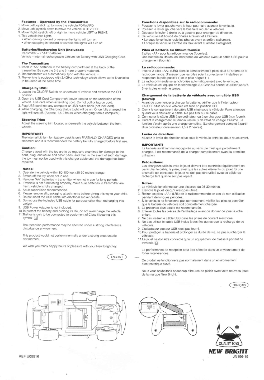 New Bright Co GF64ULRR User Manual