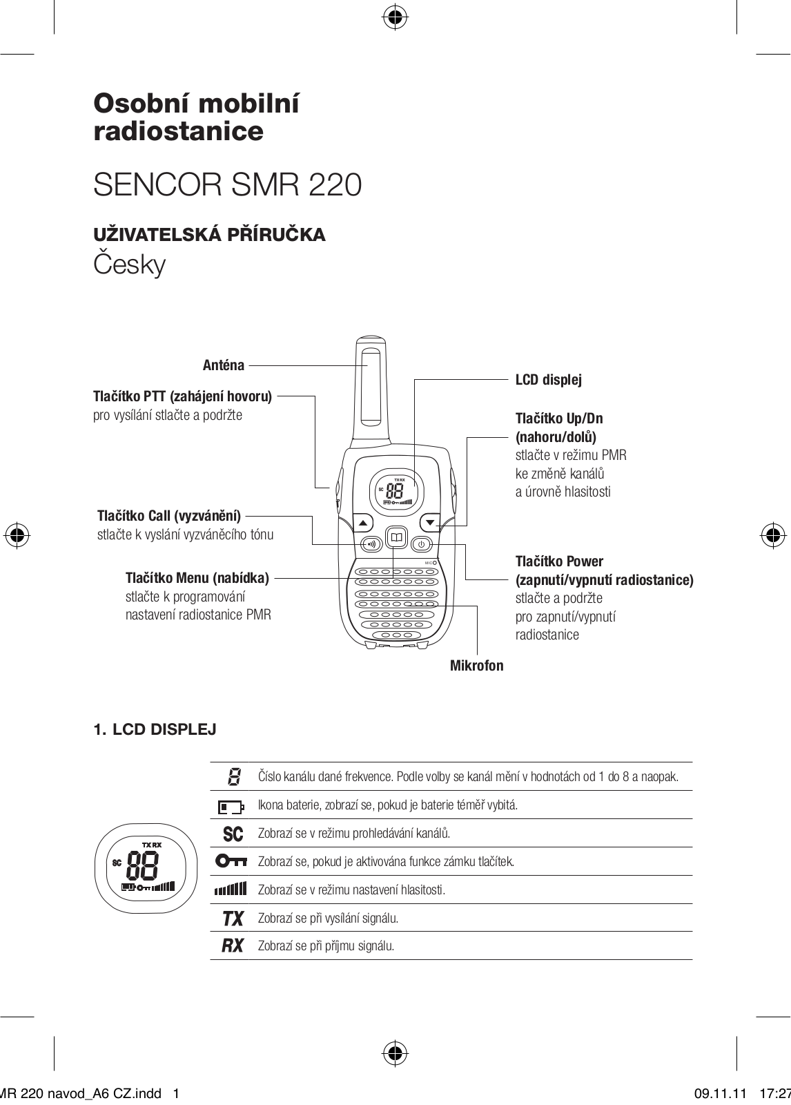 Sencor SMR 220 User Manual