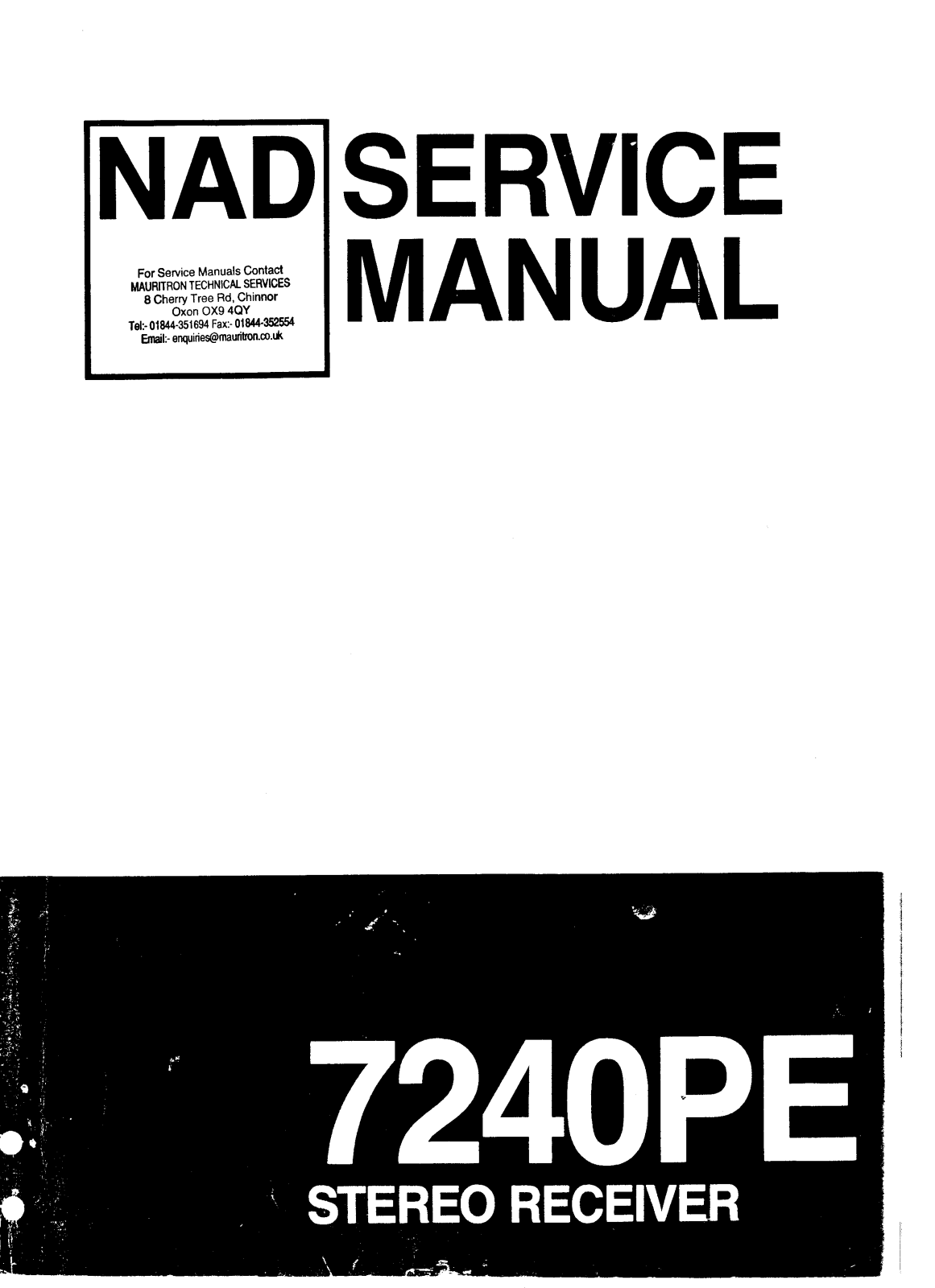 NAD 7240-PE Service manual