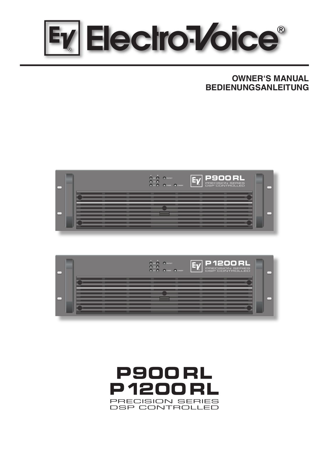 Electro-Voice P1200RL, P900RL User Manual