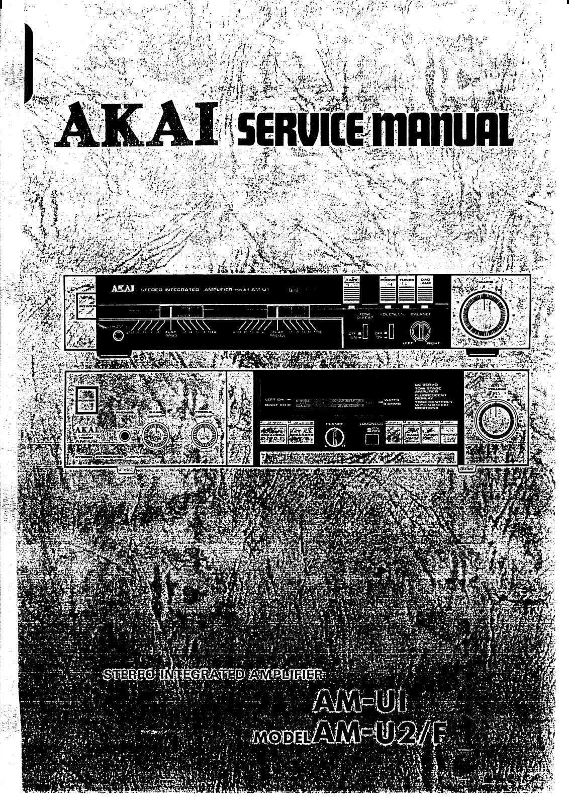 Akai AMU-1, AMU-2, AMU-2-F Service manual
