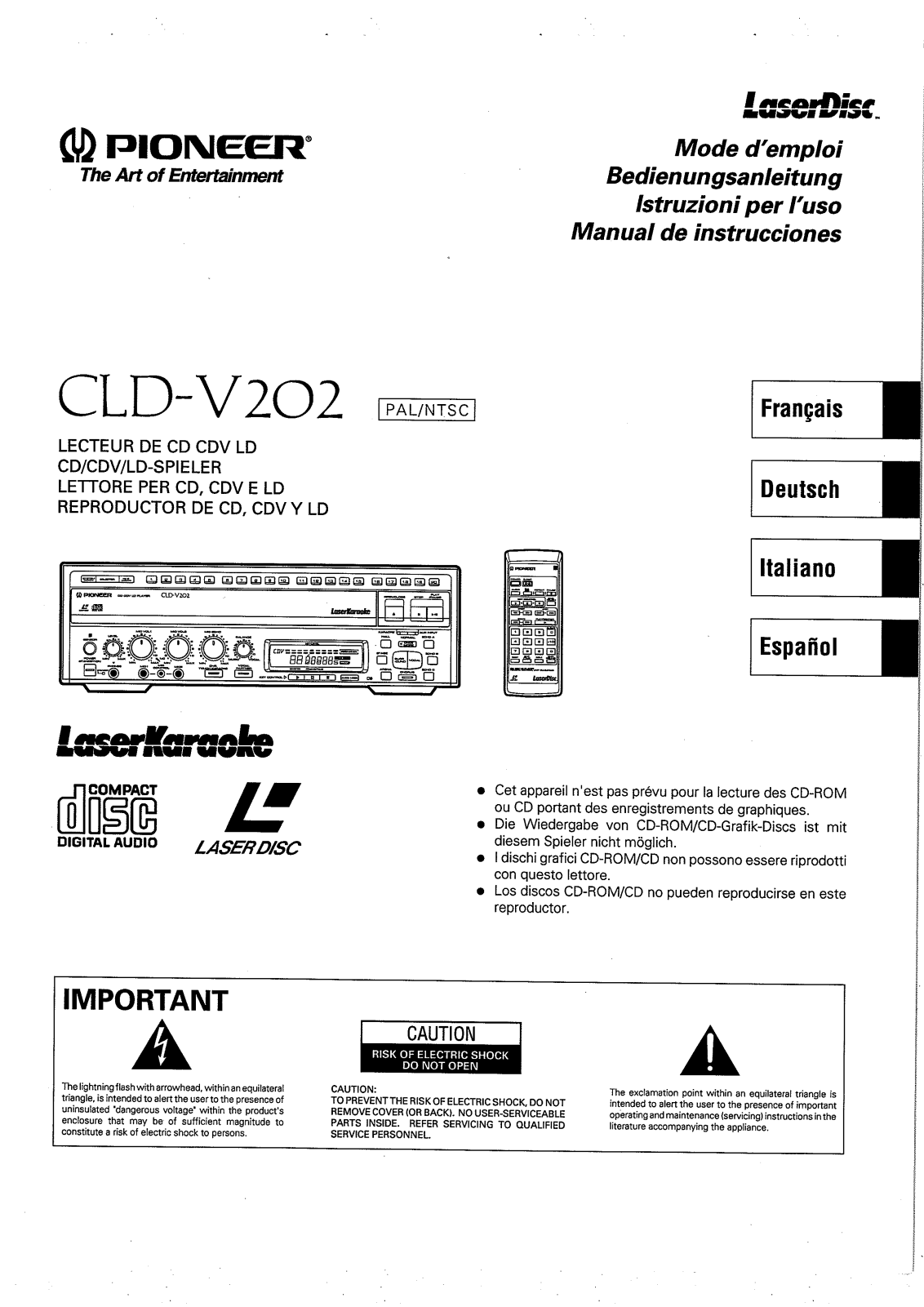 Pioneer CLD-V202 User Manual