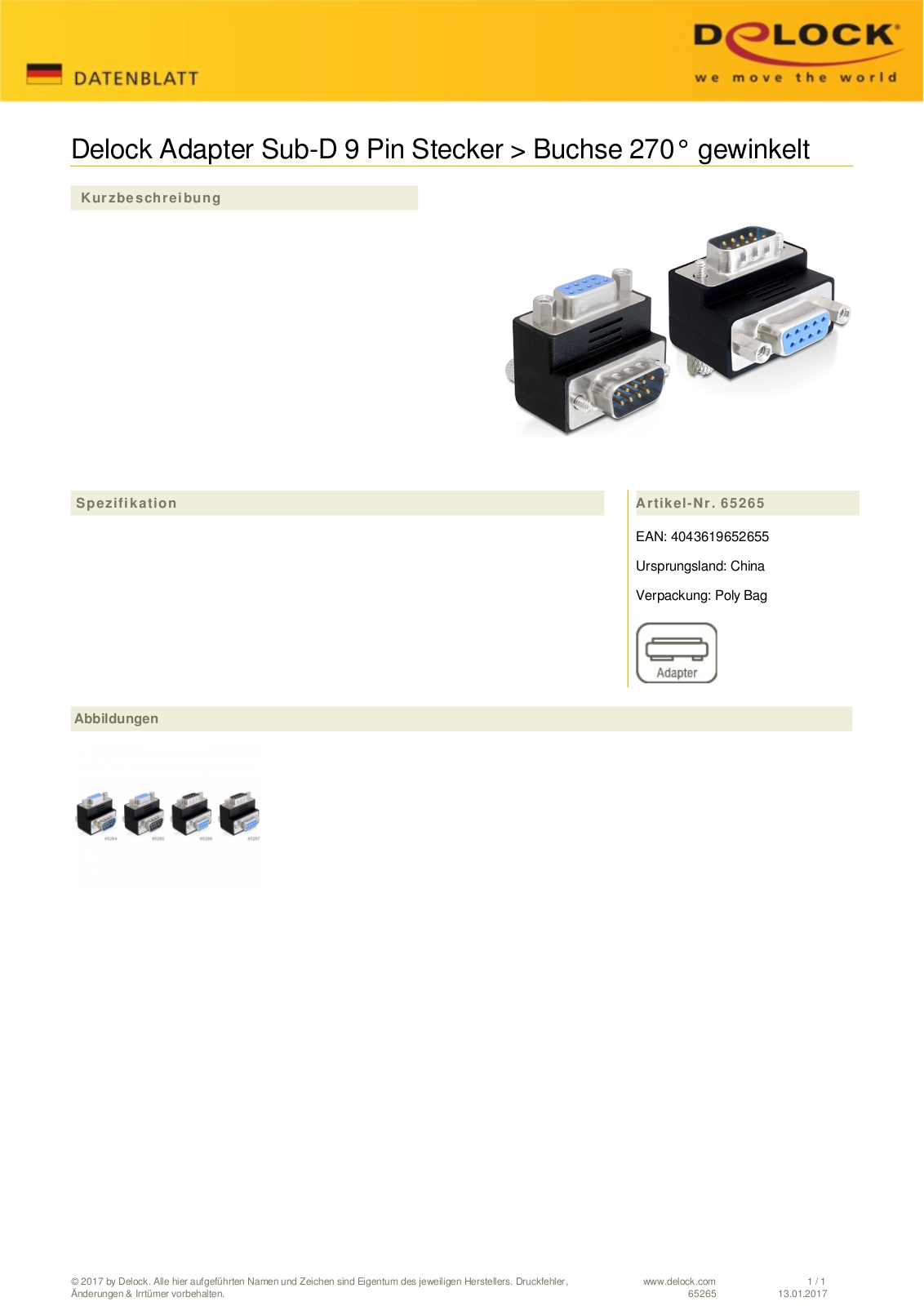 DeLOCK adapter 6.35 User Manual