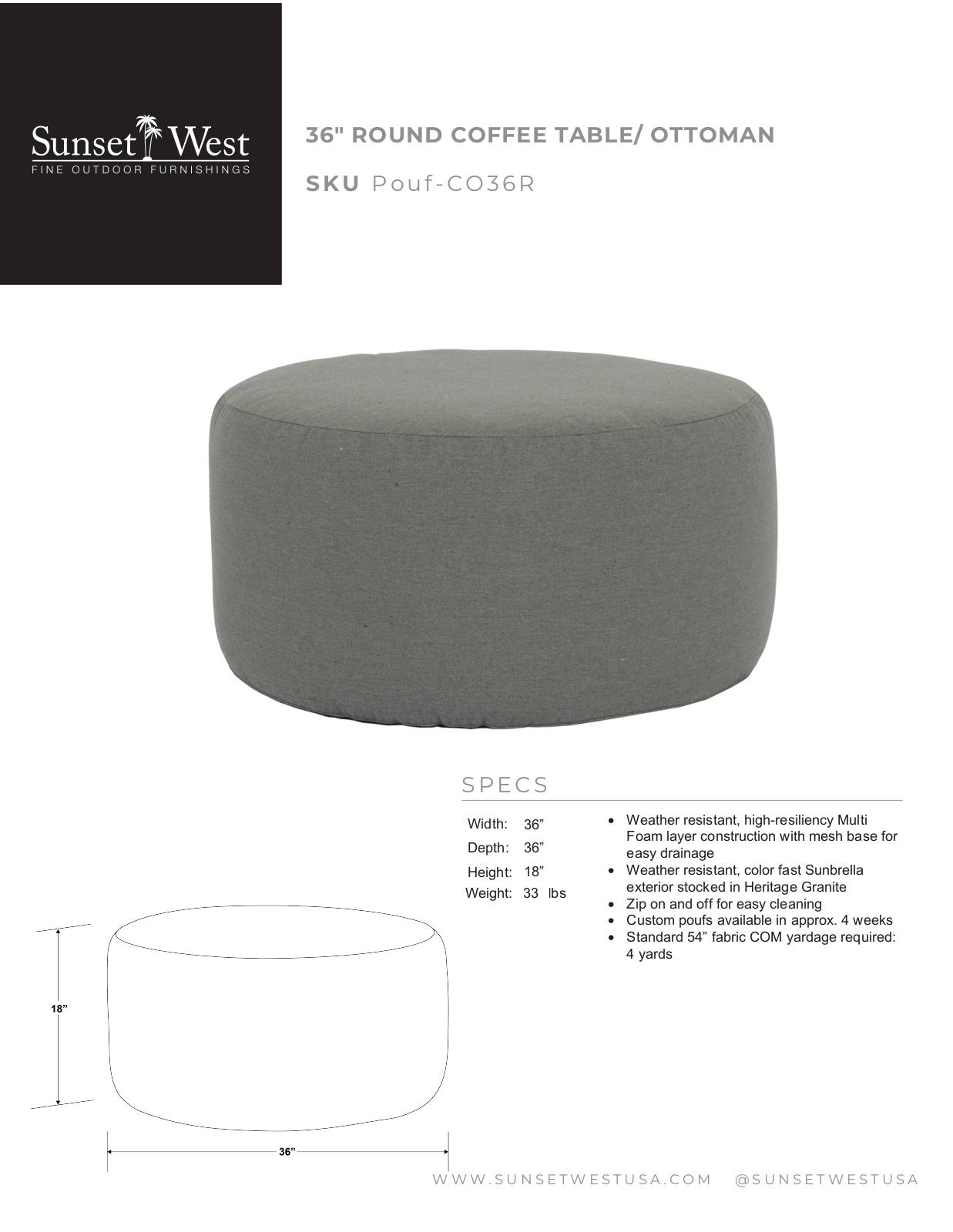 Sunset West XSW10214 Specifications - ManualMachine.com