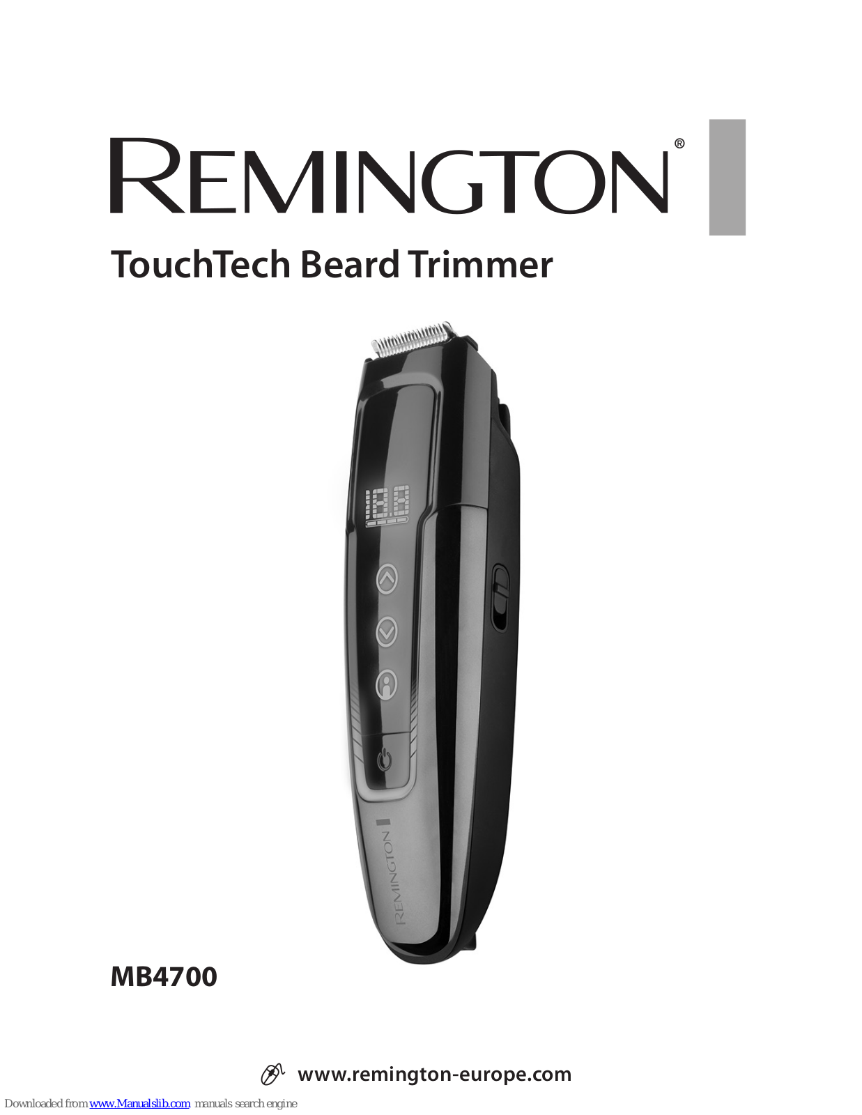 Remington TouchTech MB4700 User Manual