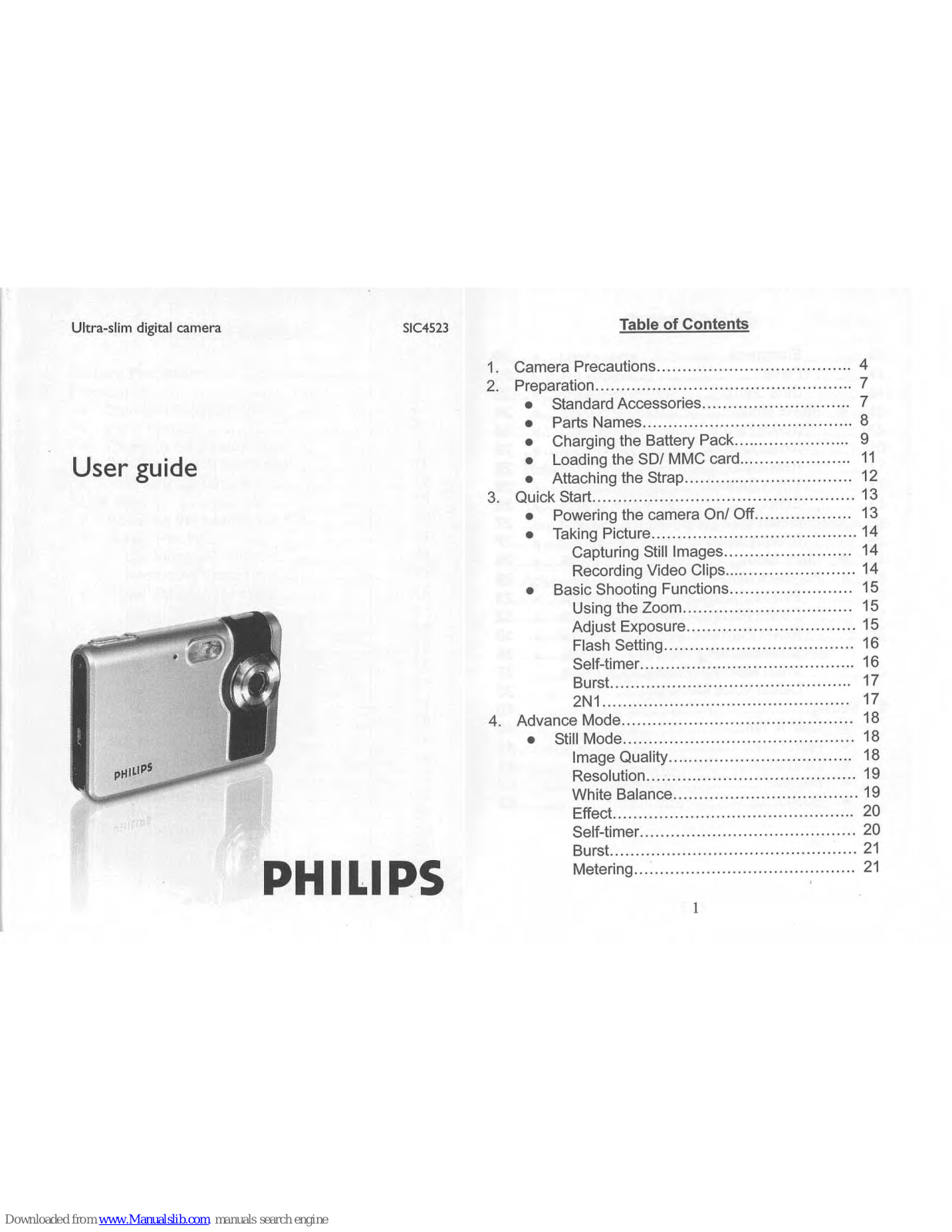 Philips SIC4523BB/27, SIC4523BB User Manual - ManualMachine.com