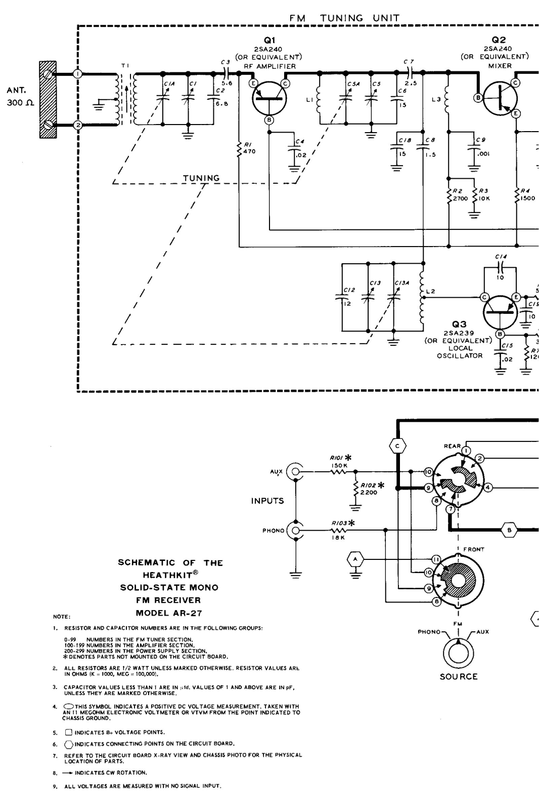 Heathkit AR-27 Schematic