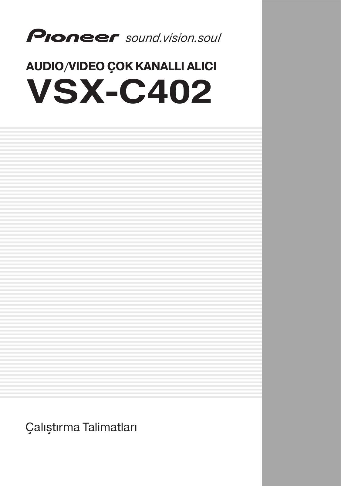 Pioneer VSX-C402 User Manual