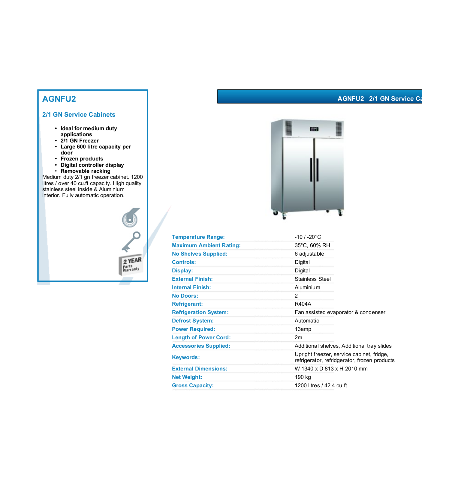 Valera AGNFU2 DATASHEET