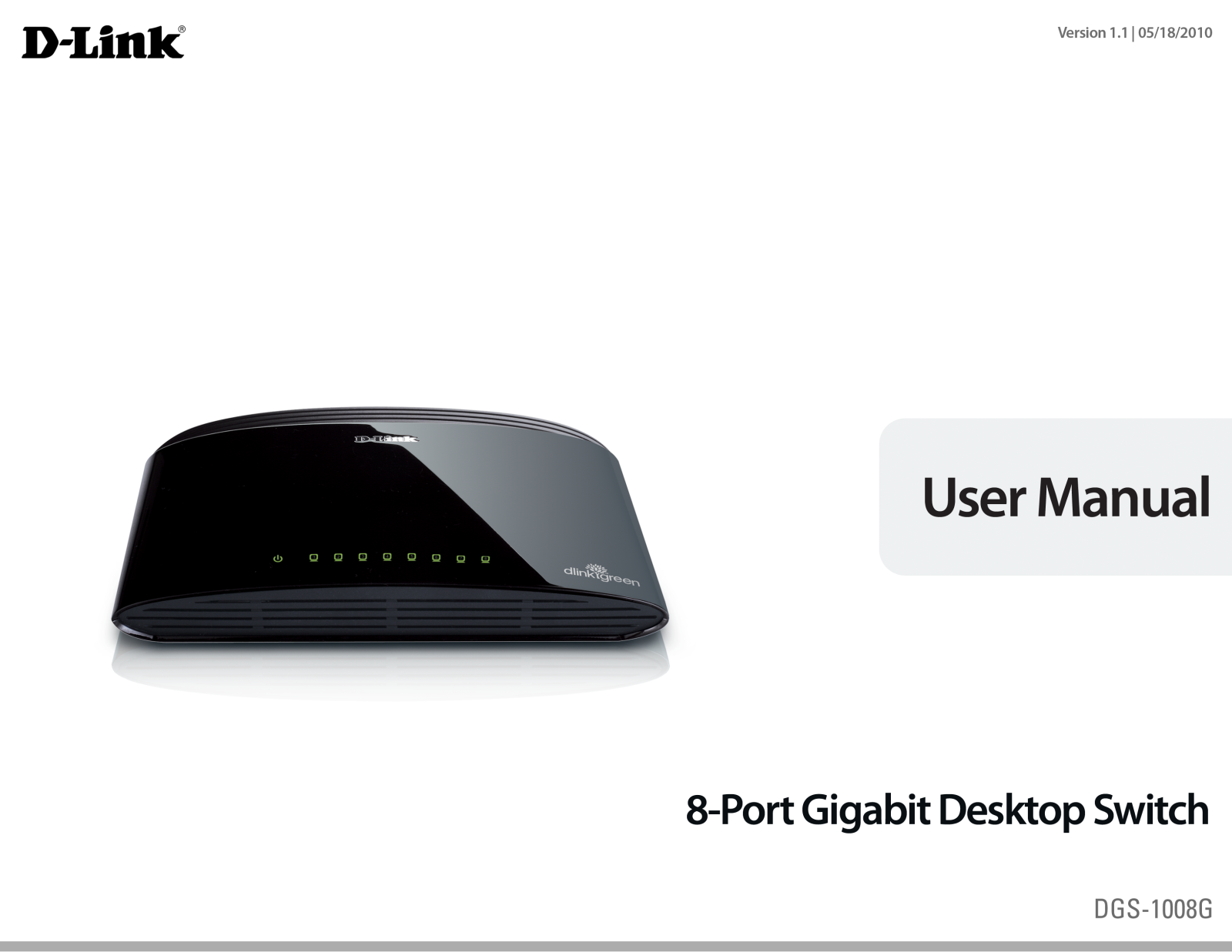 D-Link DGS-1008G User Manual