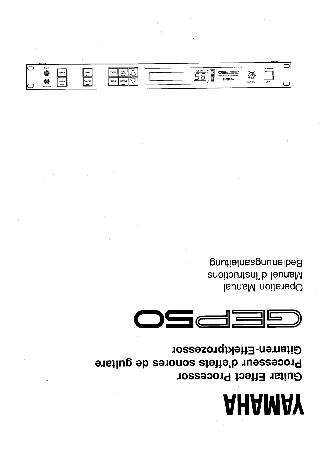 Yamaha Audio GEP50 User Manual