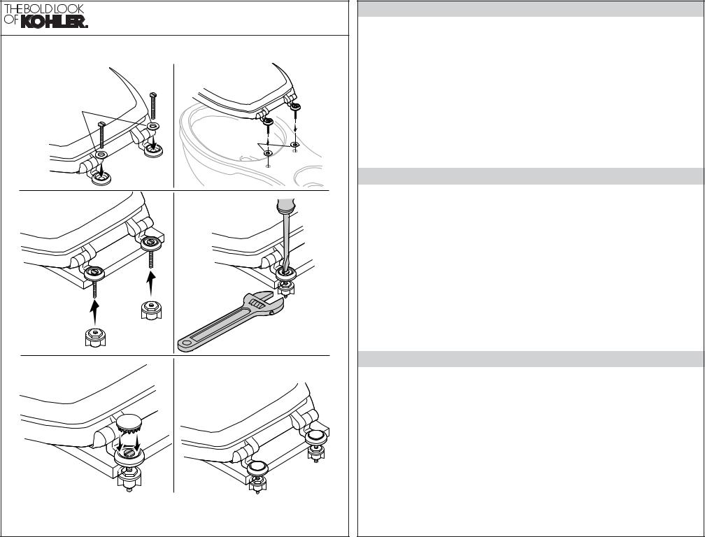 KOHLER K-4615, K-4617, K-4622, K-4665, K-4701 Installation Manual