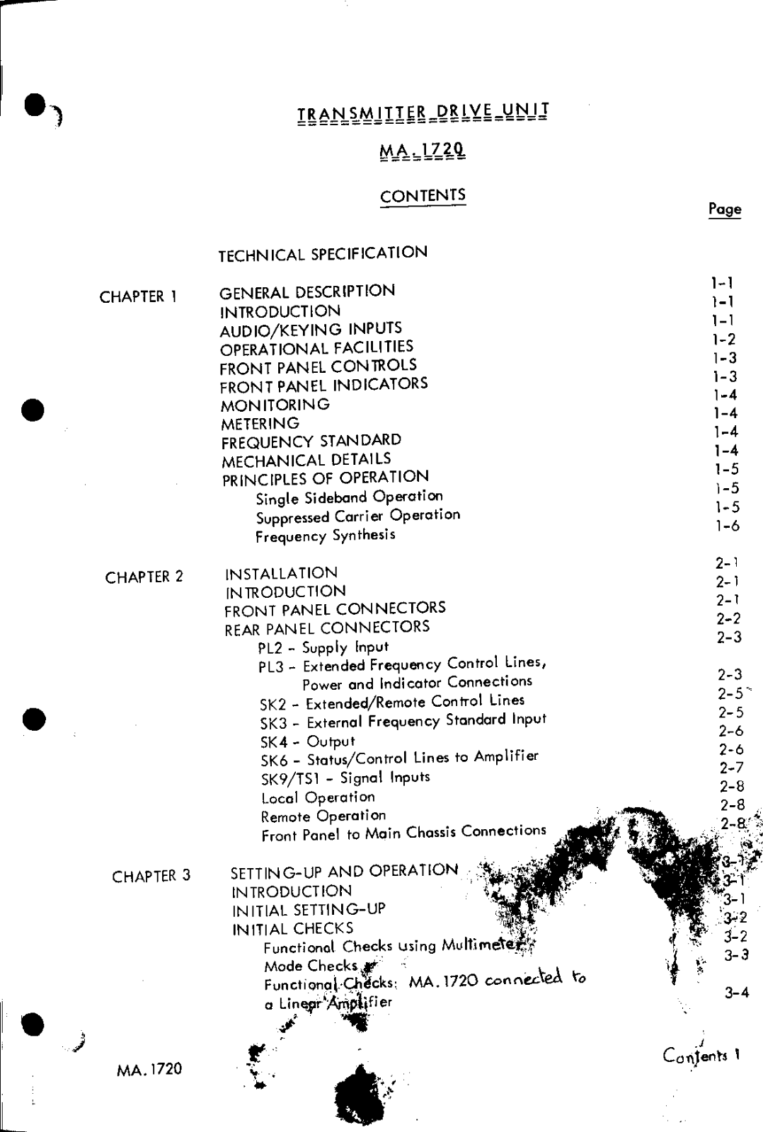 Racal ma1720 User Manual