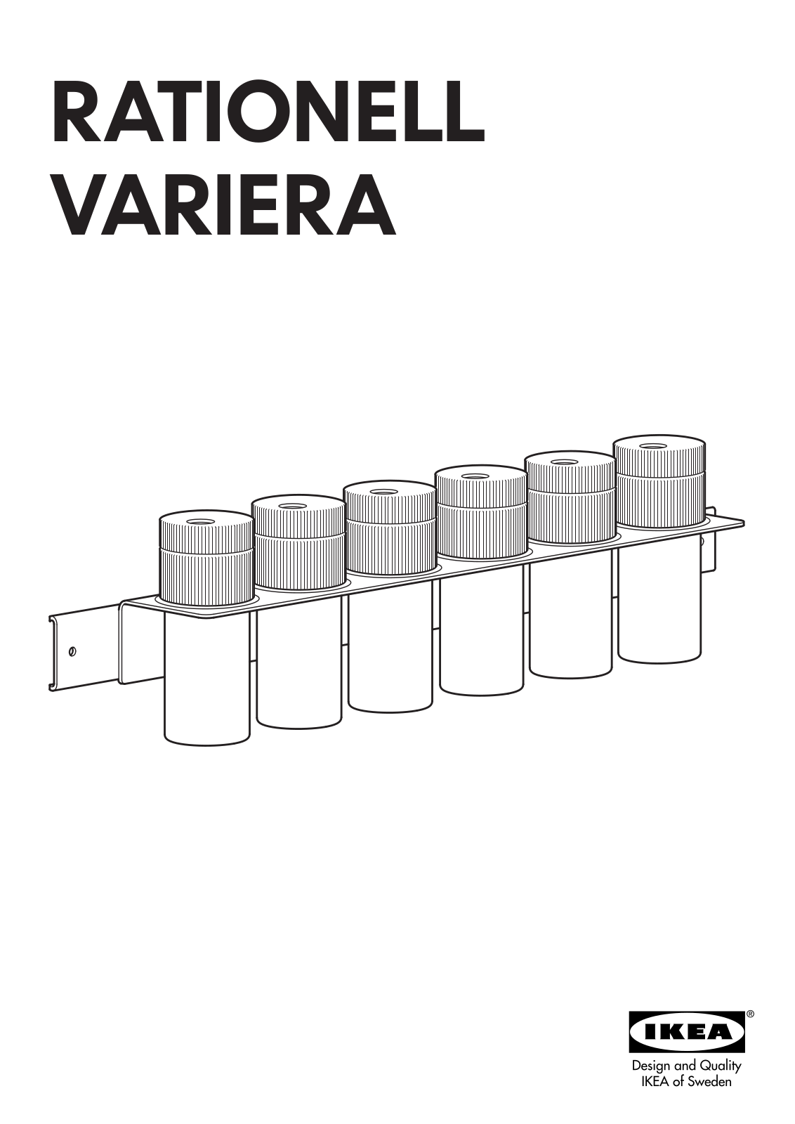 IKEA RATIONELL VARIERA SPICE RACK Assembly Instruction