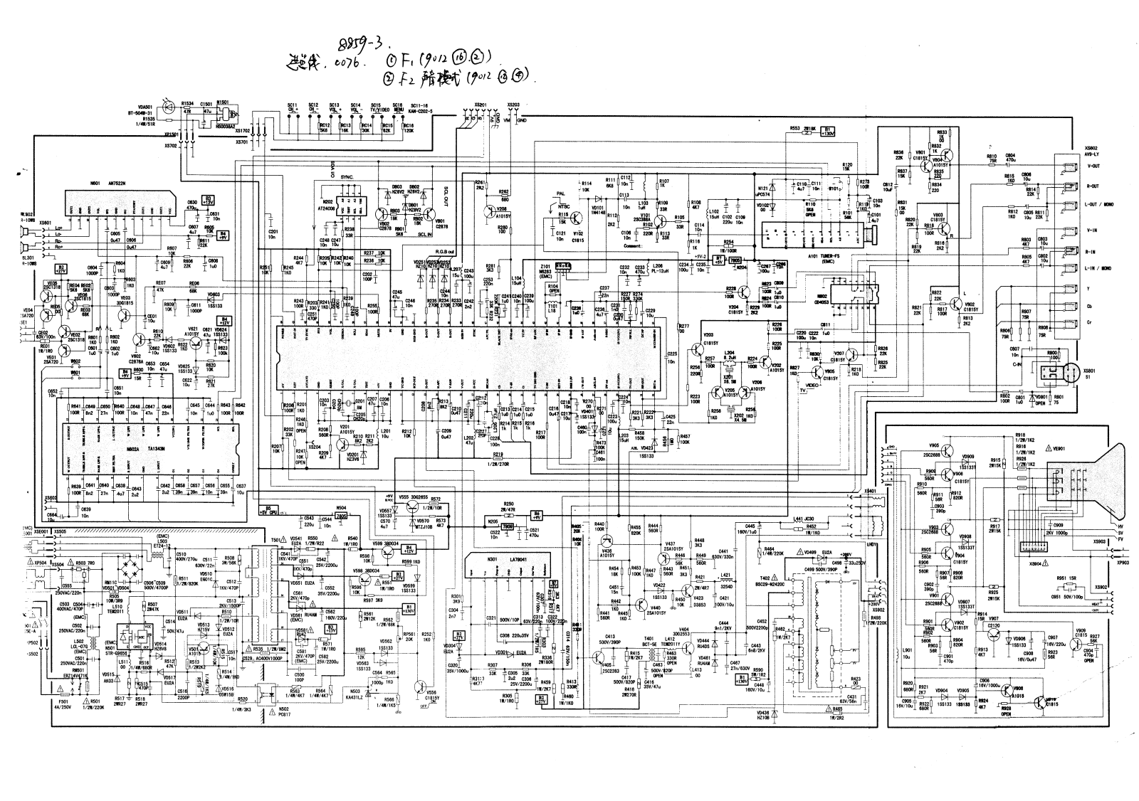 Hisense TF2906DH Schematic