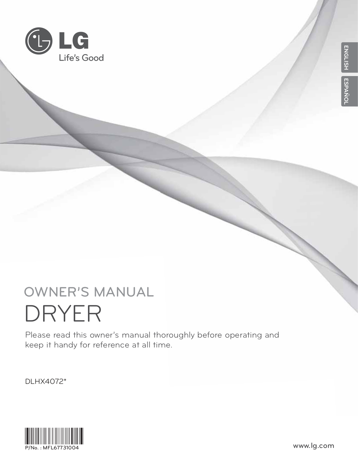LG DLHX4072V User Manual