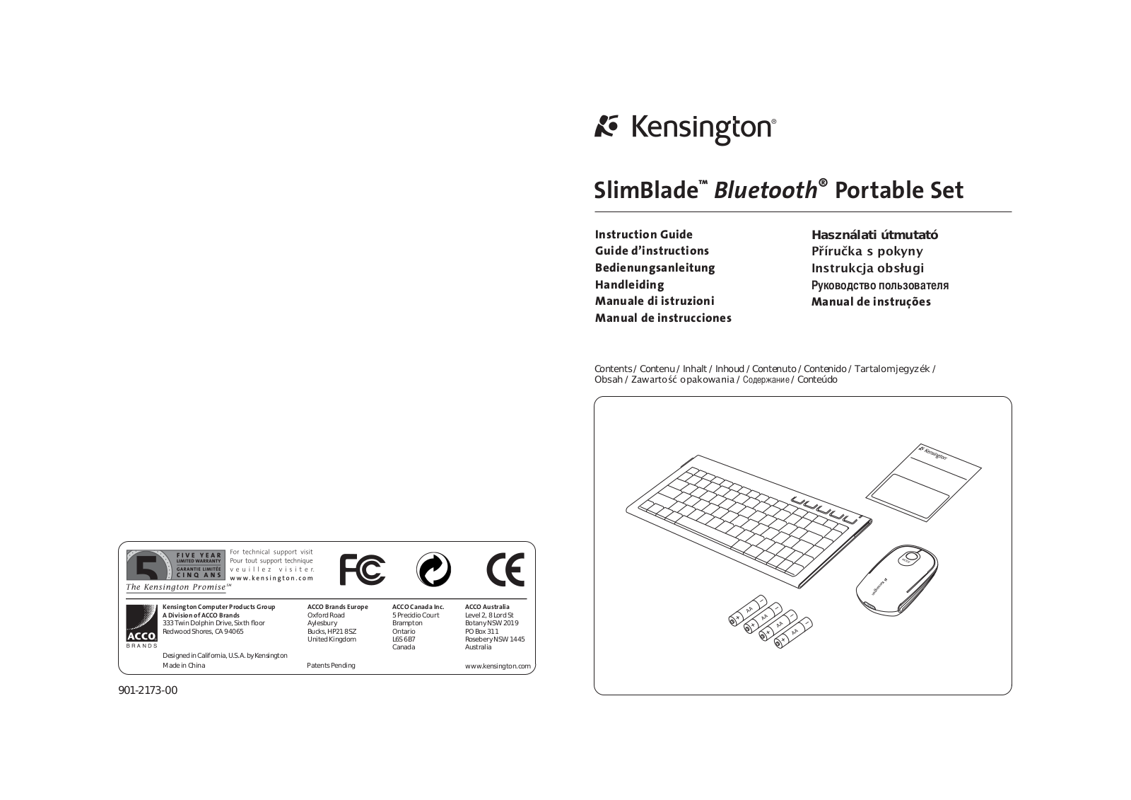 Kensington M01016 User Manual