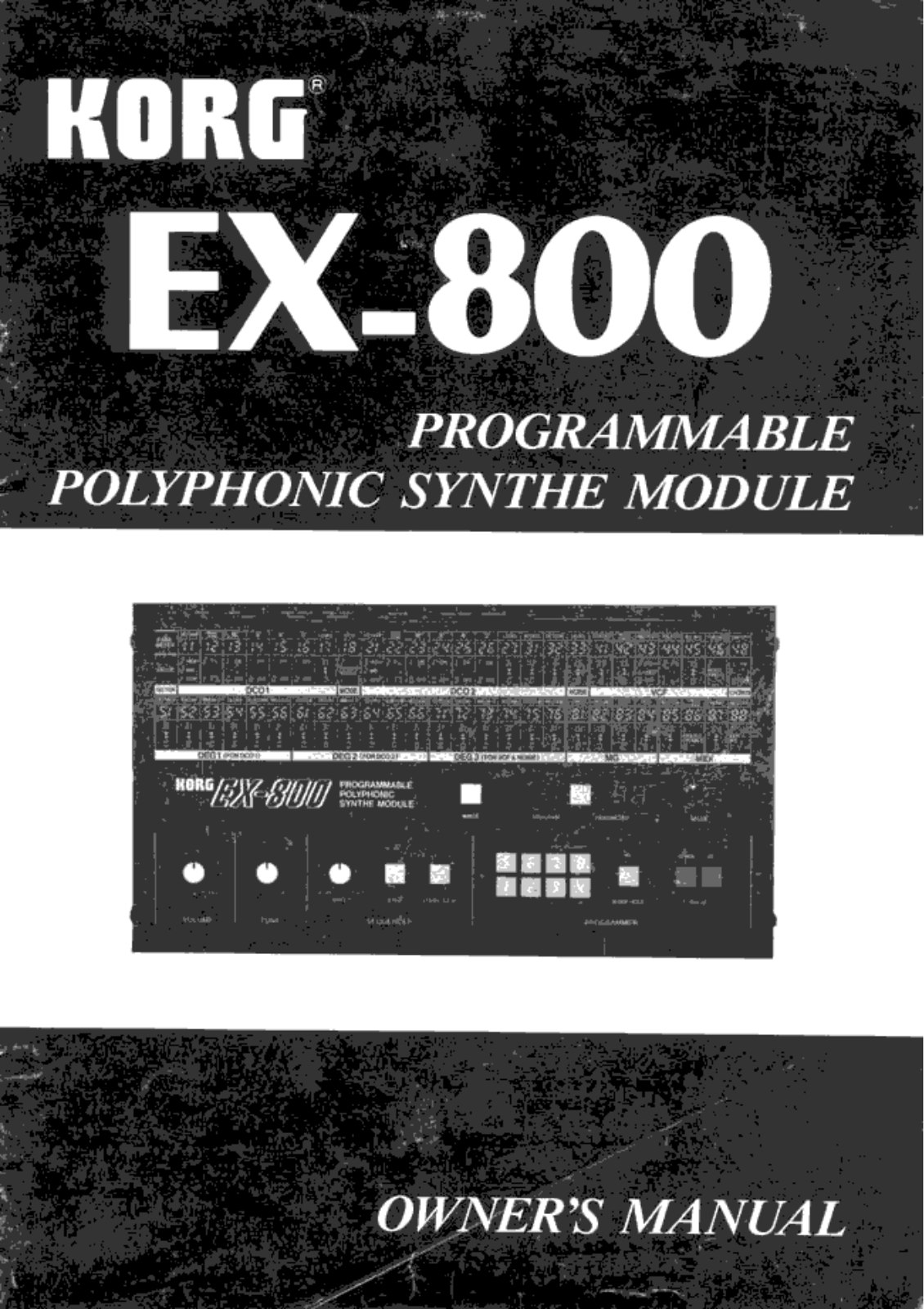 Korg EX-800 User Manual