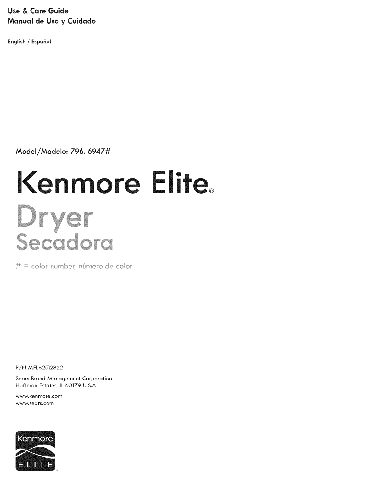 Kenmore Elite 79679478000, 79679472000, 79669478000, 79669472000 Owner’s Manual