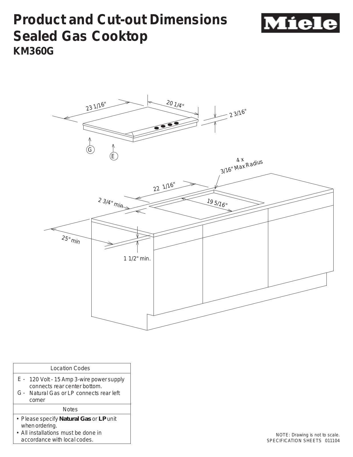 Miele KM360LP User Manual